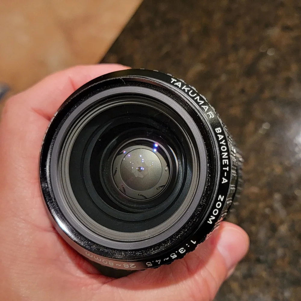 Pentax 28-80mm f3.5-4.5 Takumar A Macro MF Lens.